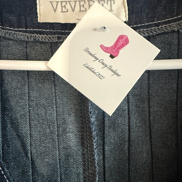 Denim Romper - Picture 3 of 4